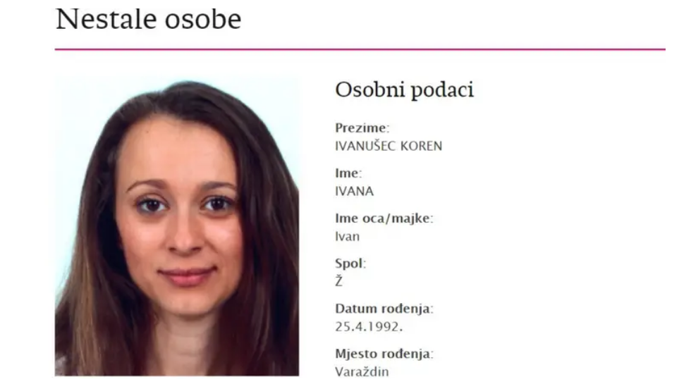 Nestala Ivana Ivanušec Koren (28) iz Varaždina: Muž ju doveo do posla i tu joj se gubi trag