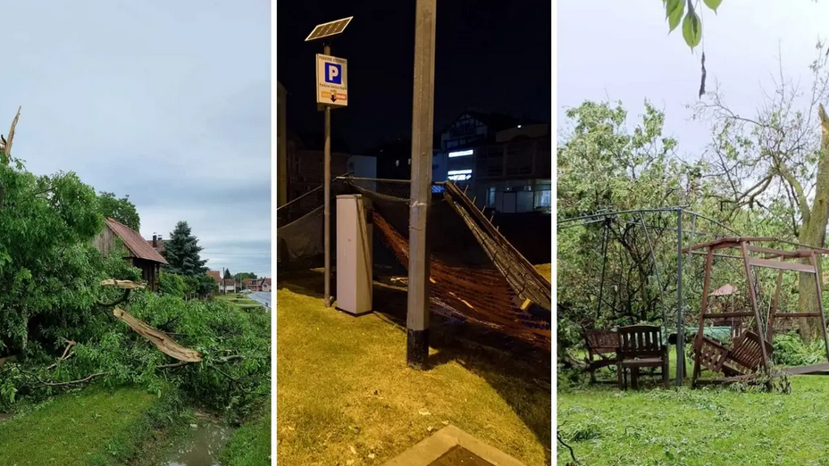 FOTO Zbrajaju se štete: Oluja poharala Hrvatsku, vatrogasci su cijelu noć proveli na terenu