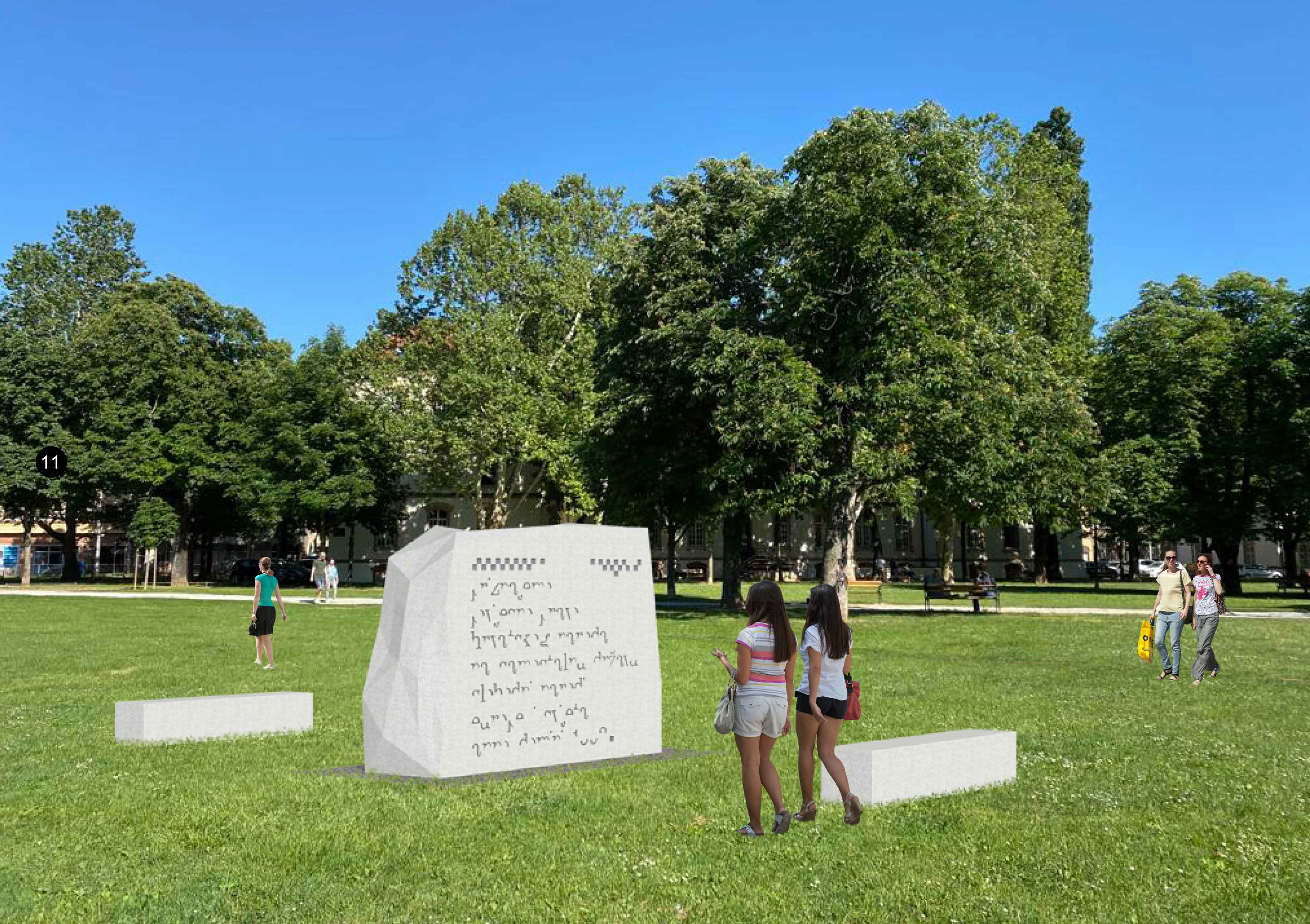Hrvatski dizajner Boris Ljubičić ima sjajnu ideju da se na Trgu dr. Franje Tuđmana u Zagrebu postavi spomenik jednom od najznačajnijih datuma u hrvatskoj povijesti – 15. siječnja, kada je 1992. Hrvatska i međunarodno priznata