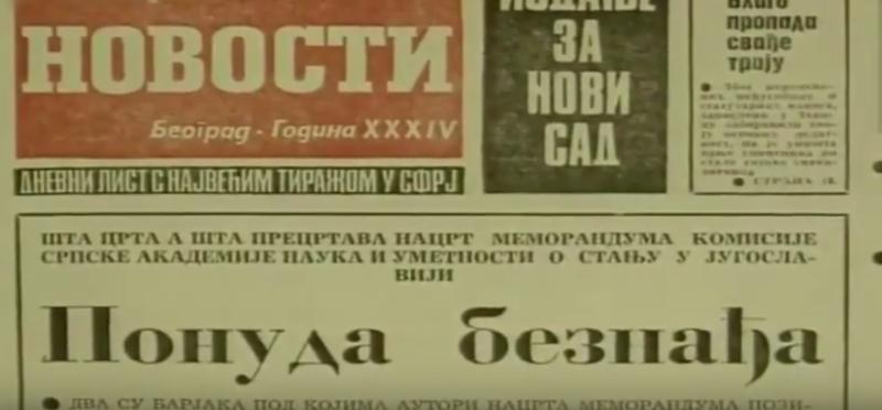 7 velikosrpskih memoranduma od Karadžića i Garašanina do danas – mržnja i negiranje postojanja Hrvata