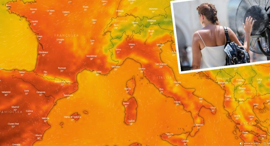 Toplinski val u četvrtak će zahvatiti Rijeku i središnju Hrvatsku