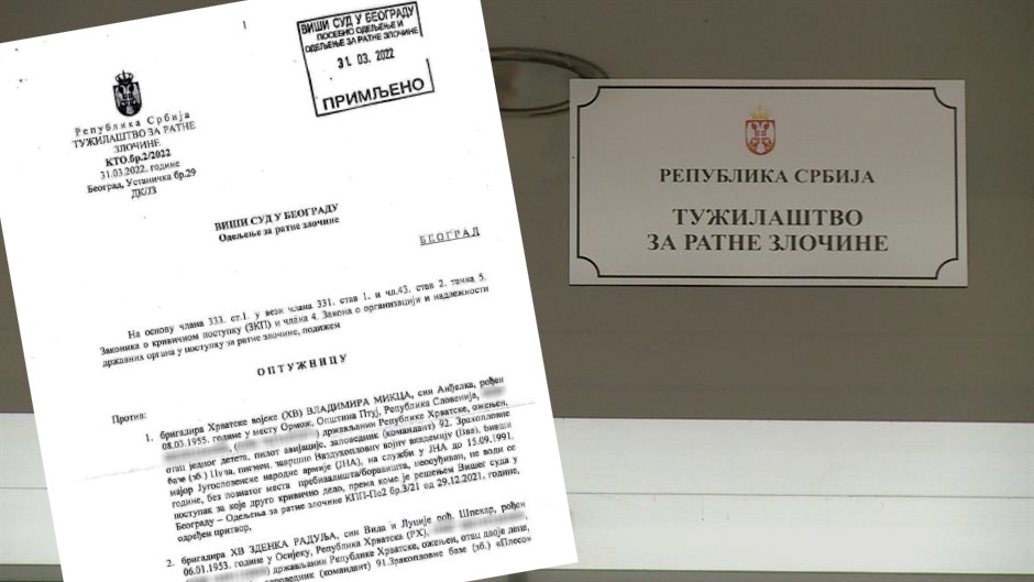 Objavljeni detalji srpske optužnice za ratni zločin protiv četvorice hrvatskih pilota