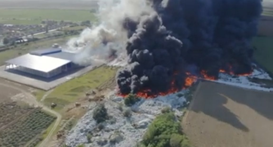 I dalje gori plastika u Osijeku. Izdana preporuka obustave rada u Antunovcu