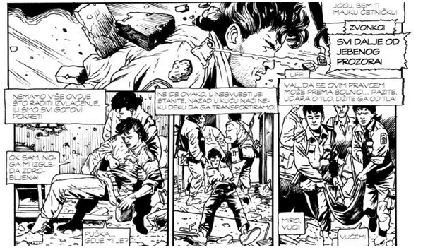 STRIP O ZLOČINU NA OVČARI U ŠKOLSKIM UDŽBENICIMA: Autor je bajker i branitelj Nenad