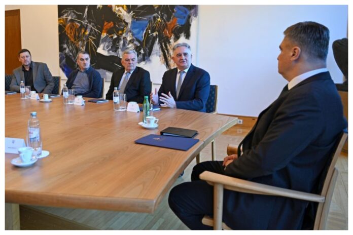 Predsjednik Milanović obavio zanimljiv razgovor na Pantovčaku: Primio ratnike HVO-a iz Brčkog