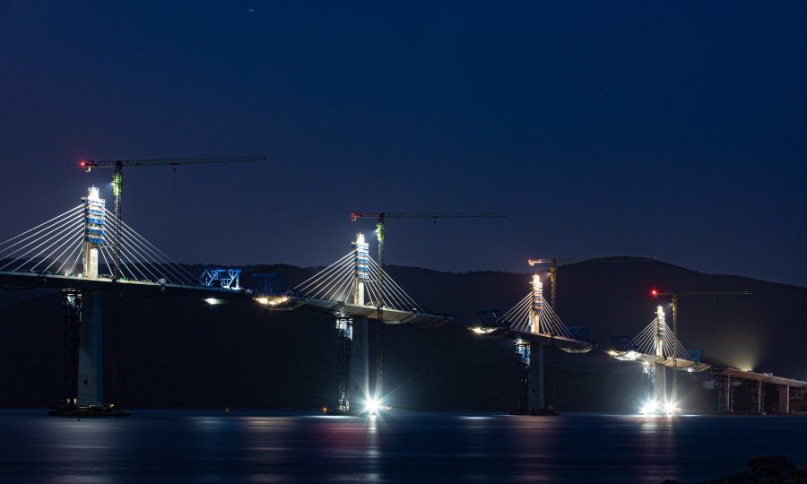 SPAJANJE HRVATSKE    Zna se datum ugradnje zadnjeg dijela Pelješkog mosta