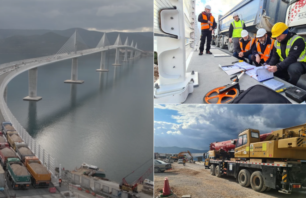 HOĆE LI PELJEŠKI MOST IZDRŽATI? Sprema se ultimativni test, spektakularne snimke: Tonama tereta testirat će kako sile utječu na njega