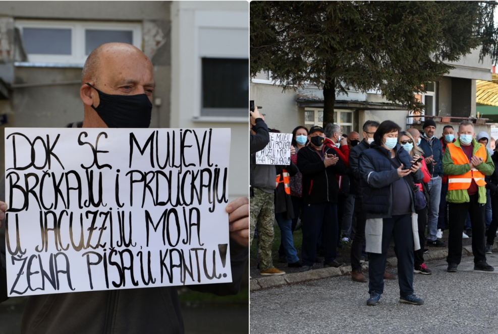 (FOTO) PROSVJED U PETRINJI! DALI SI TRUDA ZA TRANSPARENTE: ‘Moja žena piša u kantu, dok se muljevi brčkaju i prduckaju u jacuzziju’!