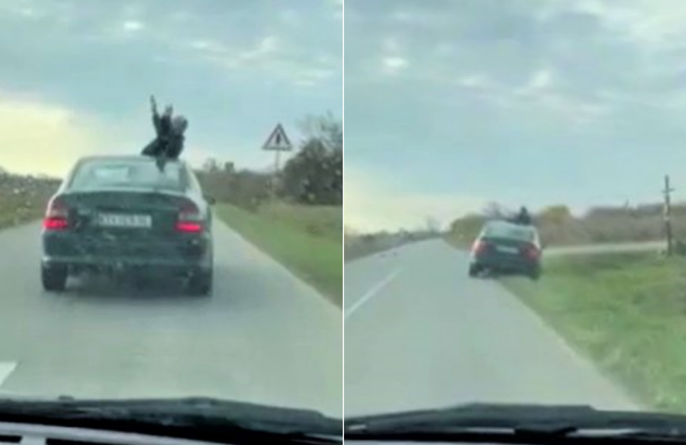 (VIDEO) PIJAN VIRIO IZ KROVA I UPRAVLJAO AUTOM! Sletio s ceste blizu Popovače, a onda pobjegao s mjesta događaja!
