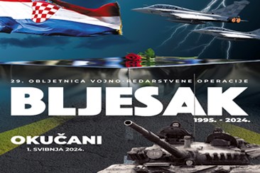 Obilježavanje 29. obljetnice VRO Bljesak u Okučanima