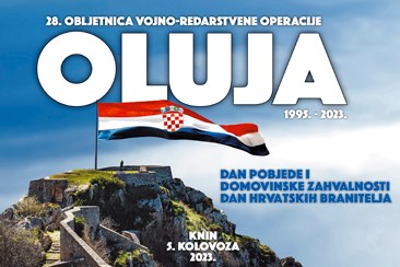 Središnja svečanost obilježavanja 28. obljetnice VRO Oluja u Kninu