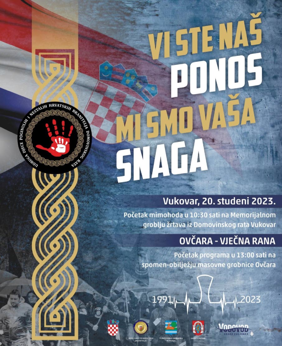 JAVNI POZIV - 16. MIMOHOD „VI STE NAŠ PONOS – MI SMO VAŠA SNAGA“ I PRIGODNI PROGRAM „OVČARA – VJEČNA RANA“