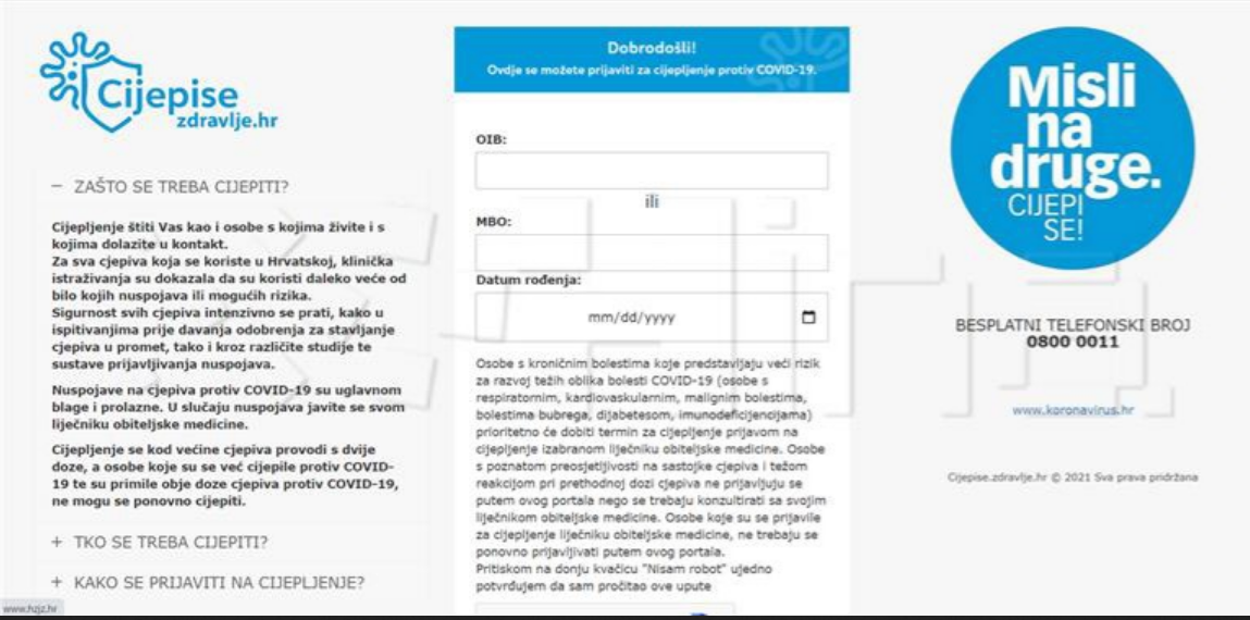 Ministarstvo zdravstva: Otklonjeni manji nedostaci u radu platforme Cijepise