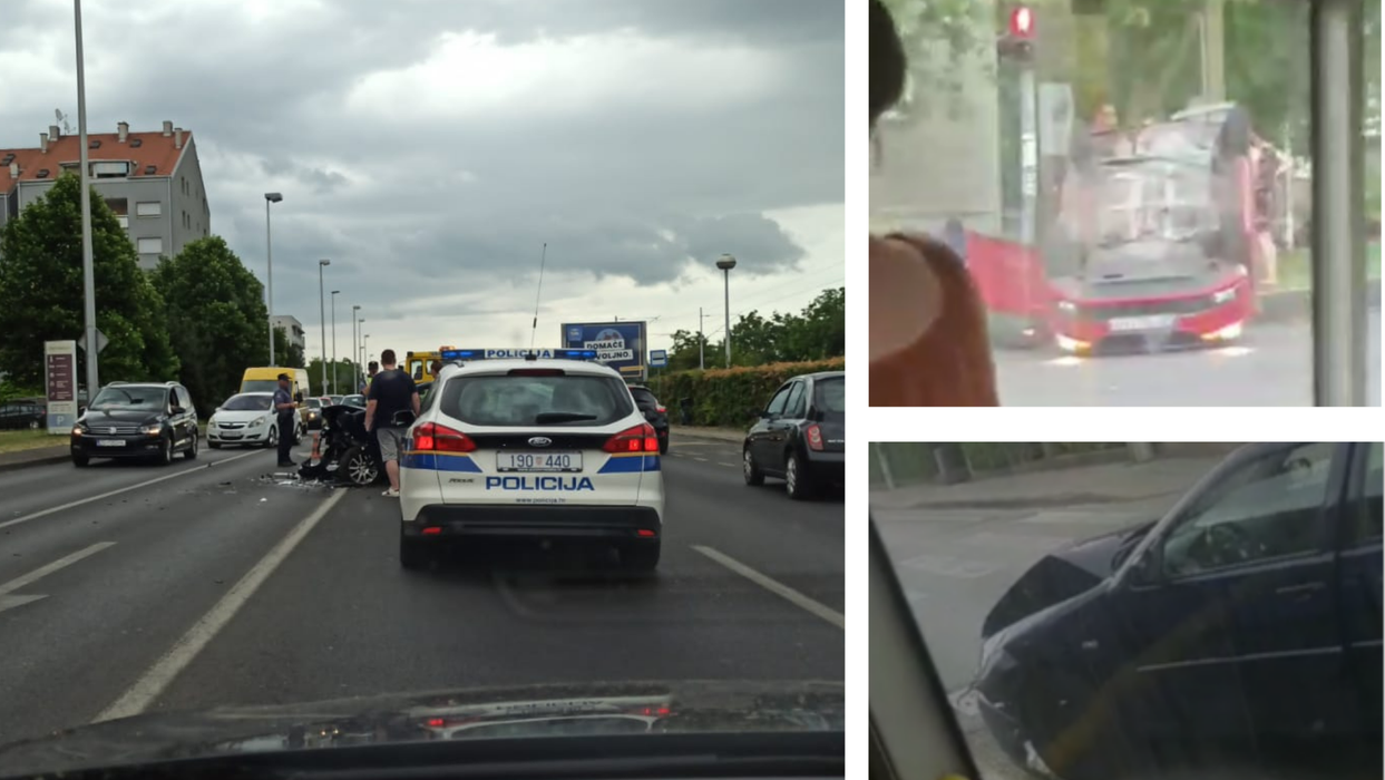 Dvoje ozlijeđenih u dva sudara u Zagrebu u samo sat vremena