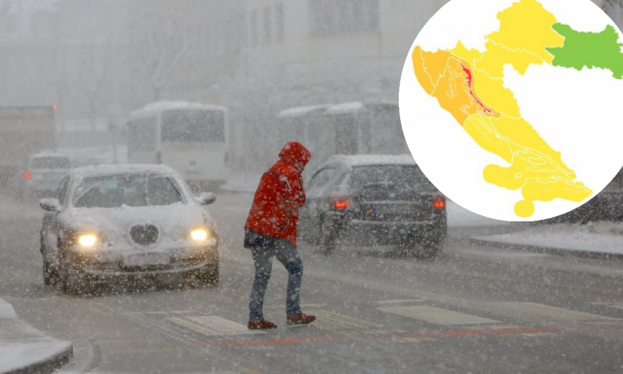 Stiže nova hladna fronta, DHMZ upalio meteoalarm: U Lici može pasti i do 40 cm snijega