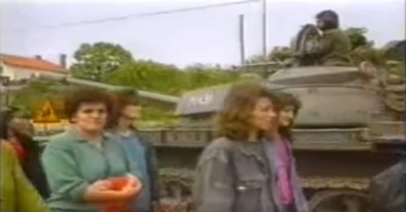 7. svibnja 1991. Polog – Hrvati iz Hercegovine goloruki zaustavili kolonu tenkova JNA