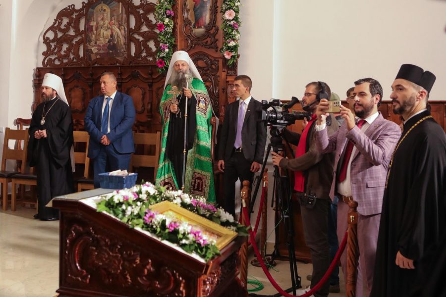 Porfirije u Vukovaru: Ovdje nismo ni zbog čega drugog nego zbog hrama i molitve