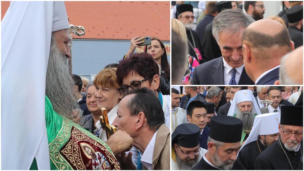 Srpski patrijarh Porfirije stigao u Vukovar. Dočekao ga i Pupovac