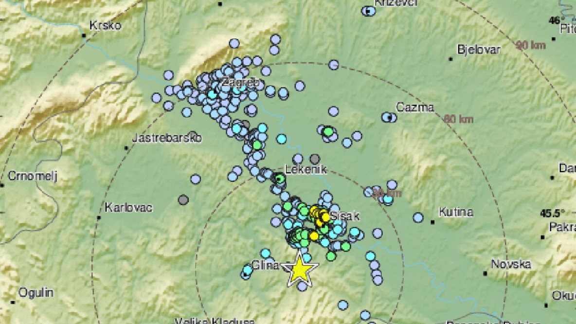 Osjetilo se novo podrhtavanje na Banovini: 'Ovo je bilo gadno', 'Cijela kuća se tresla'
