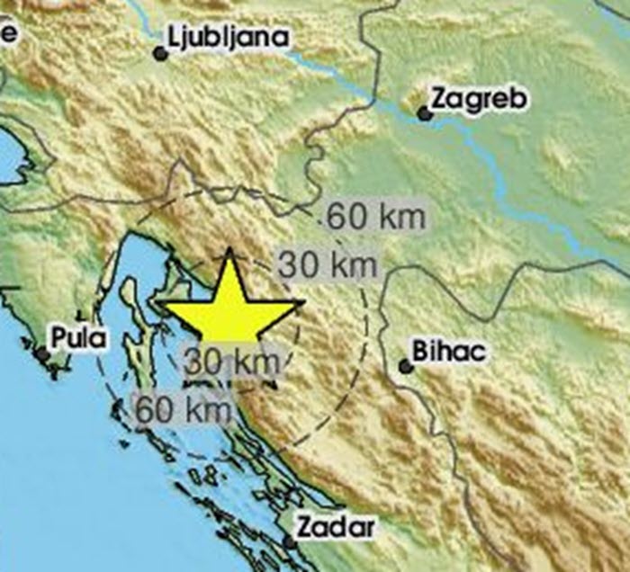 Slabiji potres kod Rijeke: EMSC zabilježio magnitudu 2,7 po Richteru