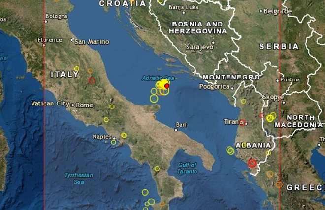 DNO NE MIRUJE! Od ranog jutra Jadran zatreslo nekoliko potresa! Najjači je bio kod Visa