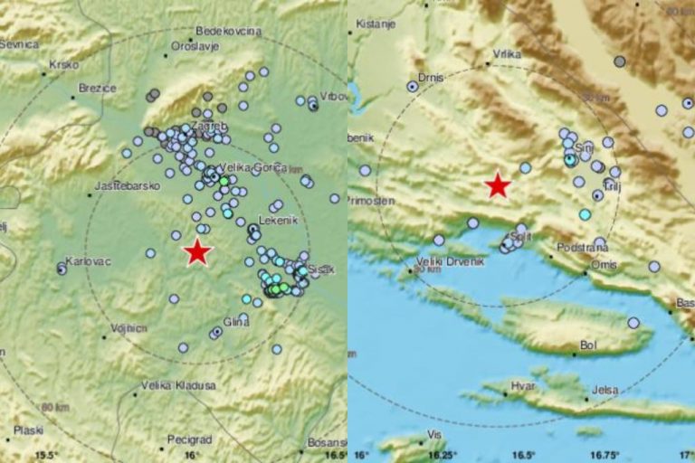 Nakon potresa u Zagrebu: Podrhtavalo kod Siska i u Dalmaciji