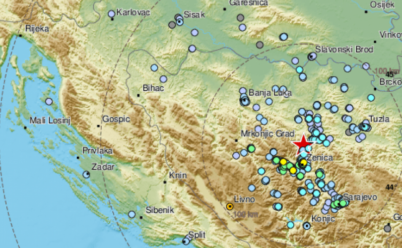 PODRHTAVANJE TLA: Potres od 4,2 po Richteru kod Zenice; osjetio se i u Hrvatskoj