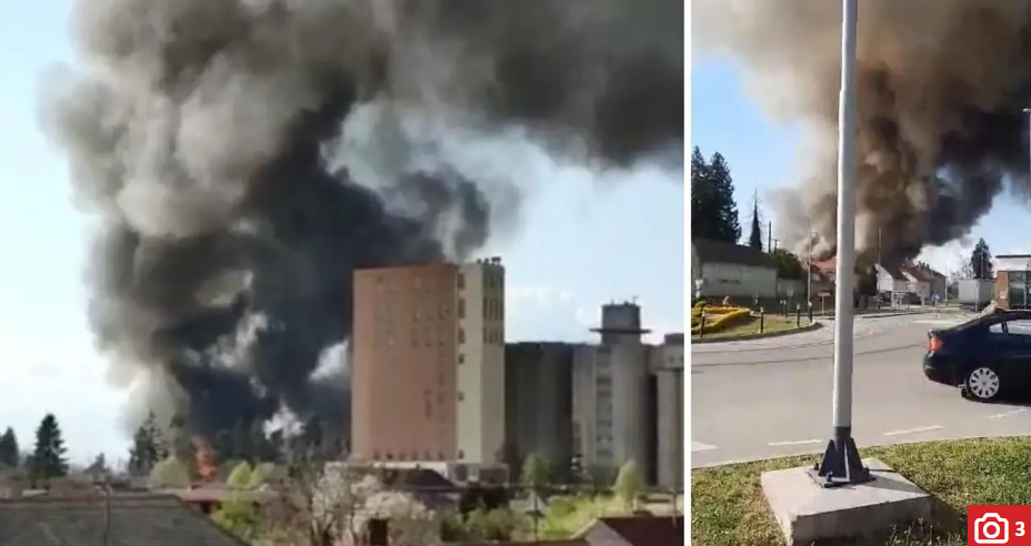 Buktinja u Valpovu: 40 vatrogasaca bori se s požarom