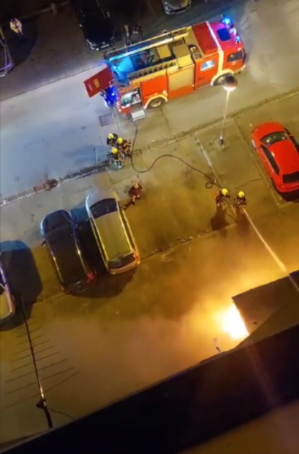 Požar u Zagrebu, planula nadstrešnica kafića