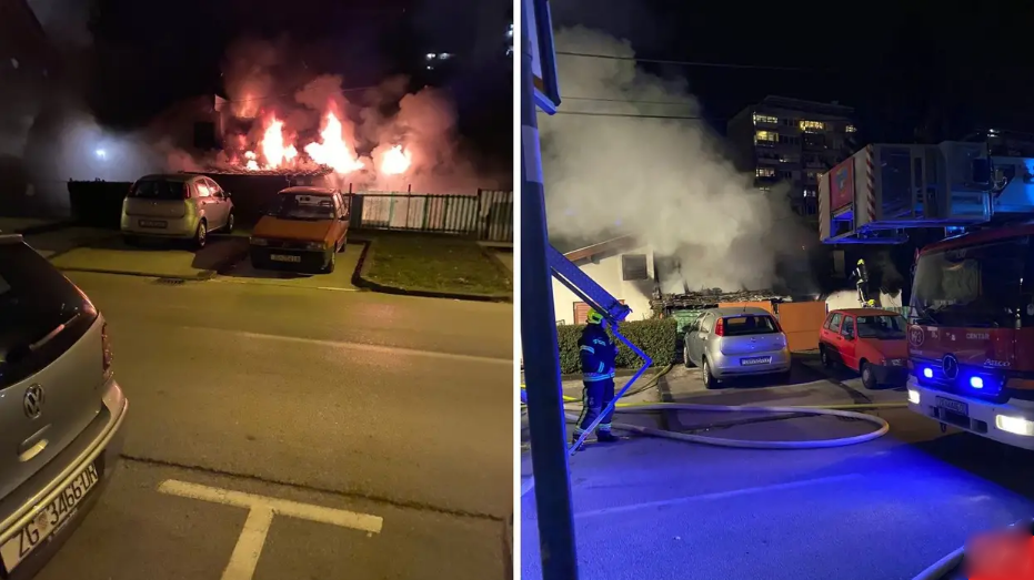 VIDEO Opet požar u Zagrebu: 'Vatra je bila ogromna, strašno nešto, progutala je cijelu kuću'