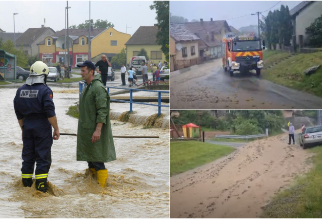 OD NEVREMENA DO ELEMENTARNE NEPOGODE: U nekoliko županija zabilježene poplave i odroni, stabla pala na automobile, vatrogasci u opasnosti od električne energije