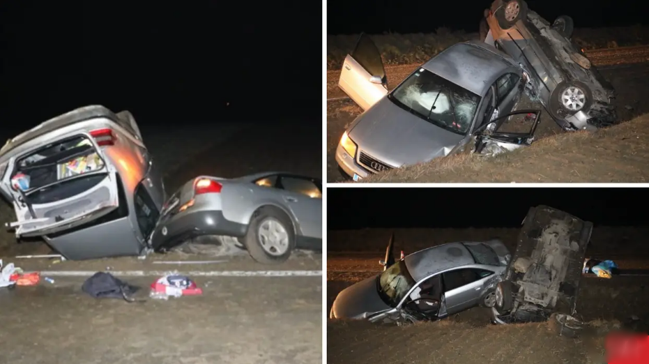 Krš i lom u Podravini: Audi i BMW sletjeli s ceste