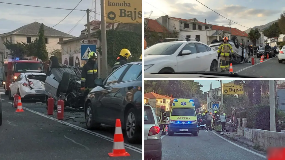 Teška nesreća na magistrali: U Sumpetru se sudarilo pet vozila, dvoje ljudi završilo u bolnici