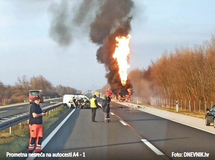 VIDEO: Stravične scene na autocesti kraj Zagreba: Eksplodirala cisterna nakon sudara, detonacija se čula kilometrima