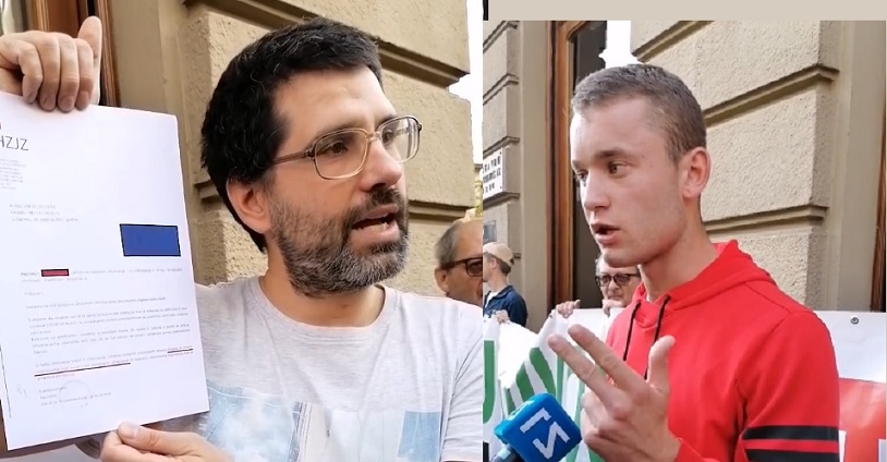 [VIDEO] PROSVJED PRED HZZO-om: ‘Ako nam usluge uvjetujete cijepljenjem, vratite nam naš novac’