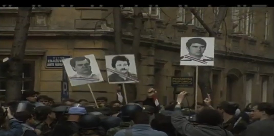 08. travnja 1991.g.,  održan je prosvjed pred vojnim sudom JNA u Zagrebu.