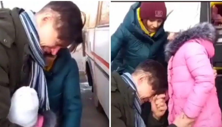 VIDEO Otac se u suzama oprašta od kćeri. Ostaje braniti Ukrajinu