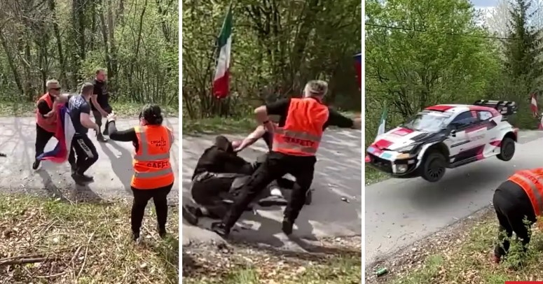 ŠOKANTAN VIDEO Navijači se tuku na stazi relija u Hrvatskoj! U zadnji tren izbjegli tragediju