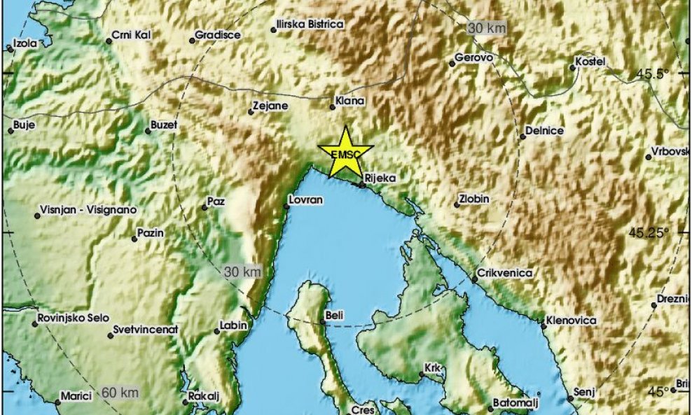 Potres kod Rijeke: 'Dobro nas je treslo'