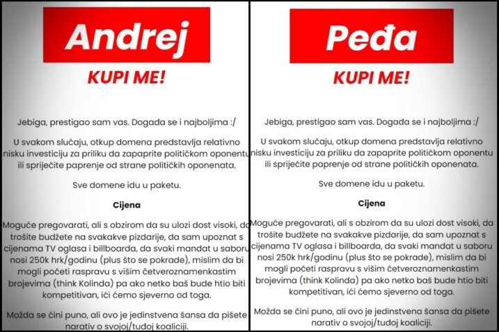 Netko nepoznat zakupio domenu rijekepravde.hr. Nudi je na prodaju: ‘Moguća i trampa za mjesto na listi…’