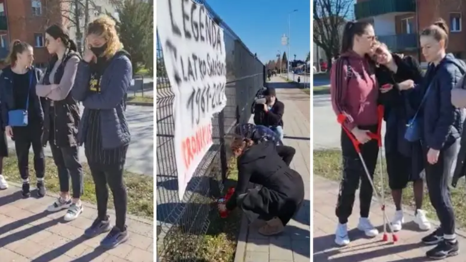 VIDEO Rukometašice Podravke kroz suze odale počast treneru