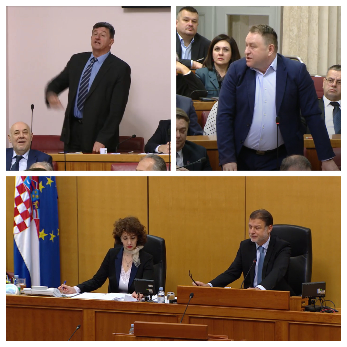 PREDSJEDNIK SABORA GORDAN JANDROKOVIĆ  UDALJIO IZ SABORA ZASTUPNIKA ŽELJKA SAČIĆA