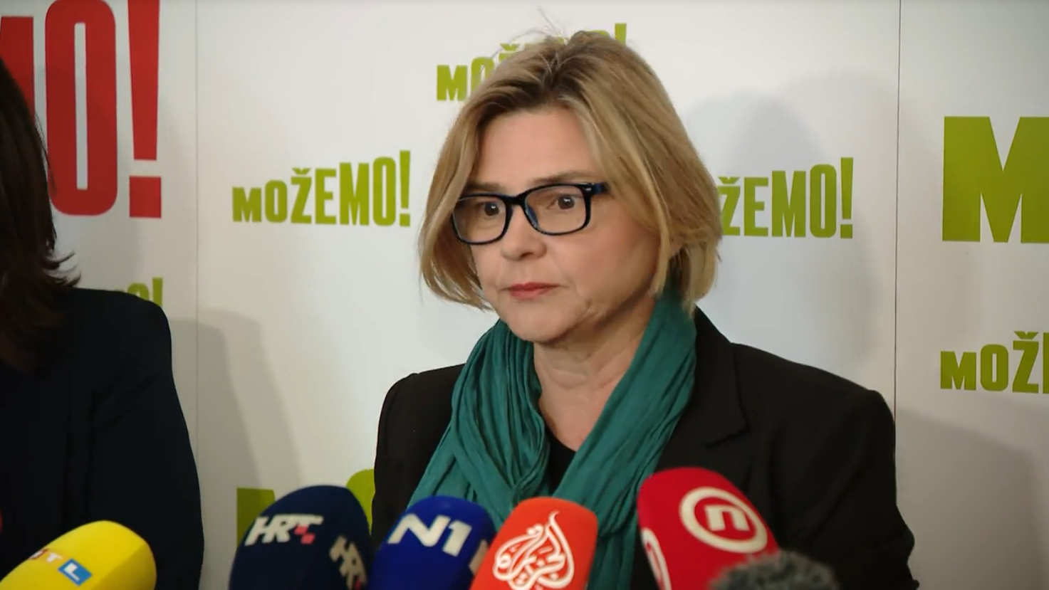 Sandra Benčić koordinatorica stranke Možemo s usvojenih samo 10 mandata za Hrvatski sabor, poziva na formiranje većine bez HDZ-a i DP-a