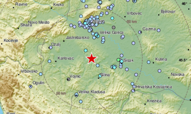 Središnju Hrvatsku pogodio još jedan potres