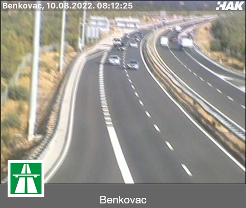 HAK: Prometna nesreća na autocesti A1 između čvora BENKOVAC i čvora ZADAR II u smjeru Zagreba
