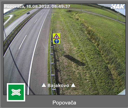 HAK: Predmet na A3, između Križa i Popovače