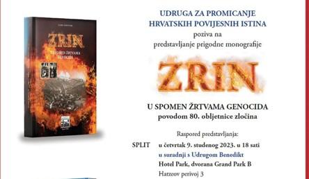 Predstavljanje monografije „Zrin – u spomen žrtvama genocida“ u Splitu