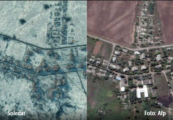 FOTO Pogledajte razmjere razaranja u Soledaru: Malo rudarsko mjesto koje "ne smije pasti"