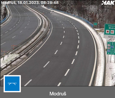 HAK: Zbog prometne nesreće na autocesti A1 na 91. km između tunela Mala Kapela i čvora OGULIN u smjeru Zagreba vozi se jednim trakom