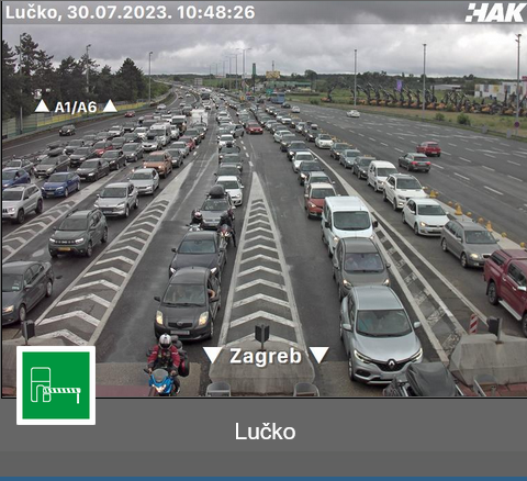 Povećana gustoća prometa na autocestama i kolonama pred naplatom Lučko i tunelom Sveti Rok, dijelovi zemlje pod žutim meteoalarmom